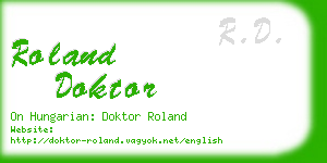 roland doktor business card